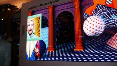 Sony Crystal-LED (CLEDIS) demonstration (ISE 2018)